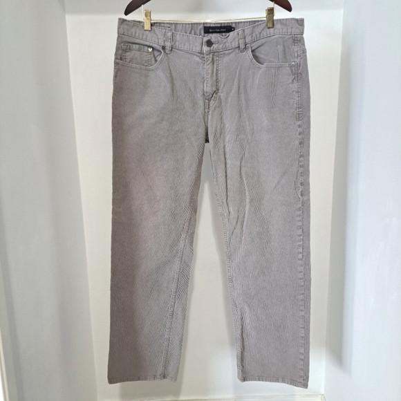 Calvin Klein | Men's Tan(almost grey) corduroy straight leg jean pant - Picture 1 of 11